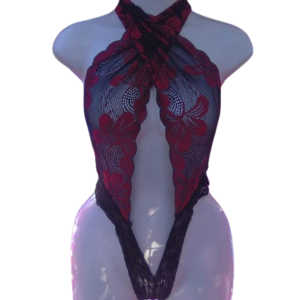 body banda bordado vino